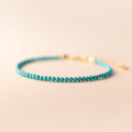 wholesale S925 silver synthetic turquoise bracelet, fashionable and elegant lady retro accessory for women S5132-0-0