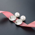 wholesale S925 Sterling Silver Niche Design Pearl Stud Earrings,TEMU。-0-2