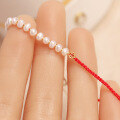 wholesale S925 Sterling Silver All-Over Red Elk Pearl Bracelet, Personalized Fashion Minimalist Commute Daily Women's Versatile Best-Selling Gift-0-1