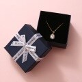 wholesale Metal jewelry box with bow for earrings, rings, necklaces, bracelets-0-3