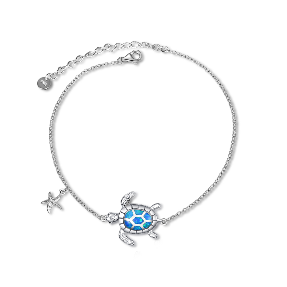Flip-Flop Blue Opal Bracelet, Sterling Silver | Island Sun Jewelry Beach  Haven NJ