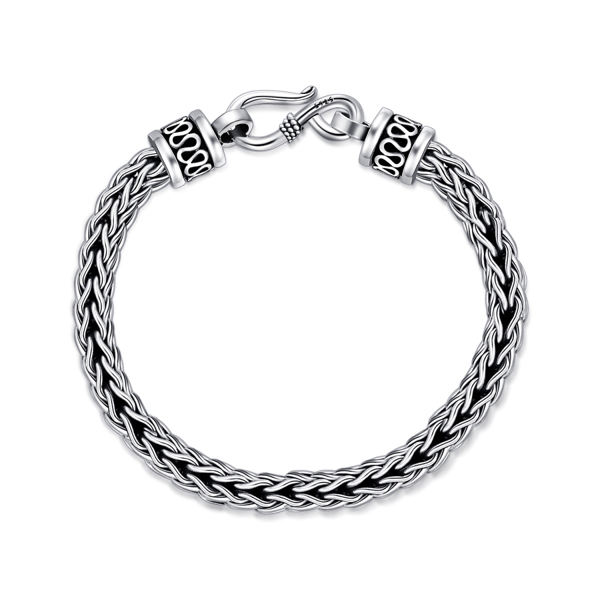 Sterling Silver Chain Bracelet for Men-1