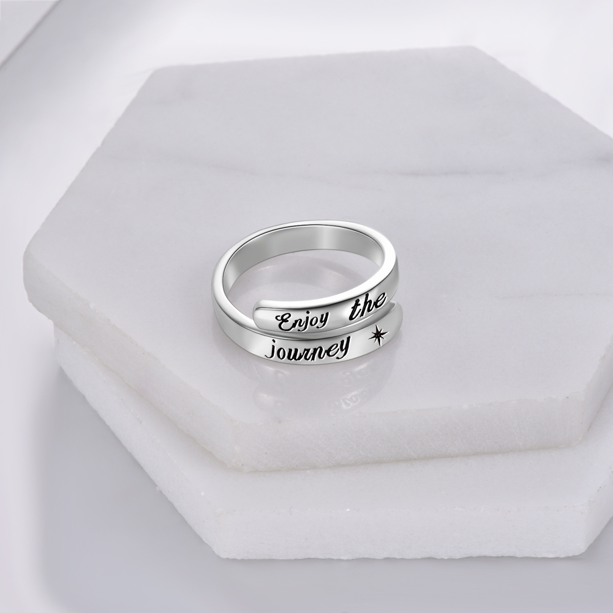 Sterling Silver Circle Ring-4