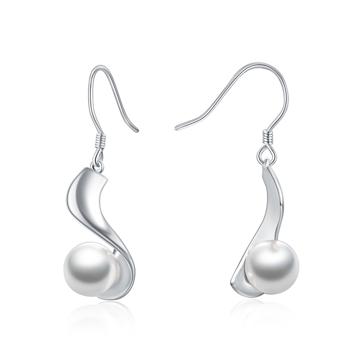Sterling Silver Drop Earrings-1