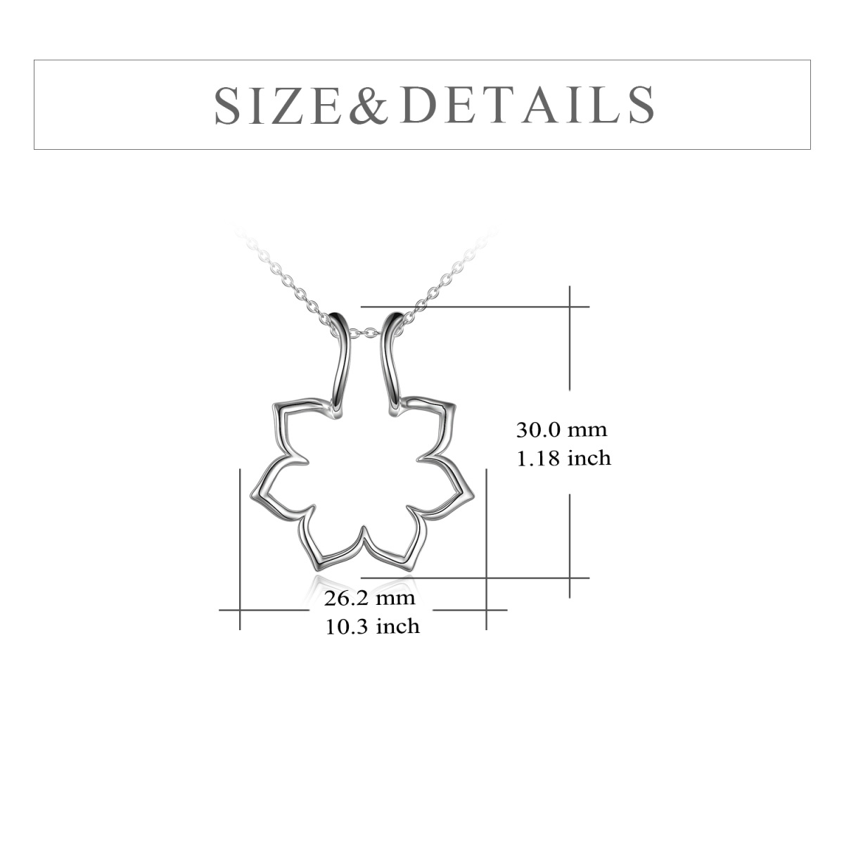 Sterling Silver Flower Shape Ring Holder Pendant Necklace-6