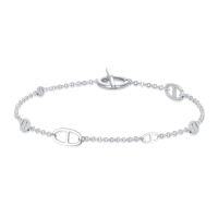wholesale TOUPOP 925 Sterling Silver Bracelets For Women Adjustable Star Charm Bracelet Elegant Jewelry Christmas Gift For Wife Mom Girlfriend -style_name:Toggle Bracelet
