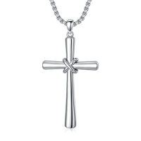 wholesale Cross Necklace For Men Women 925 Sterling Silver Celtic/crucifix/nail/fish Hook Cross Pendant With Stainless Steel Chain Faith Jewelry Gift For Father Son Brother Husband -color_name:C-Celtic Cross Necklace
