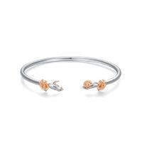 wholesale TOUPOP 925 Sterling Silver Celtic/sun And Moon/floral/hamsa Hand Bracelets For Women Girls Mothers Day Birthday Gifts -style_name:Floral