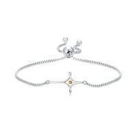 wholesale Cross Mustard Seed Bracelet 925 Sterling Silver Faith Christian Jewelry Christmas Gifts For Women Her -style_name:cross