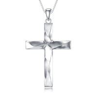wholesale Cross Necklace For Women Men 925 Sterling Silver Cross Pendant Christian Jewelry Christmas Gifts -style_name:Origami Cross Necklace