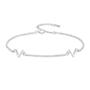 V letter bracelet