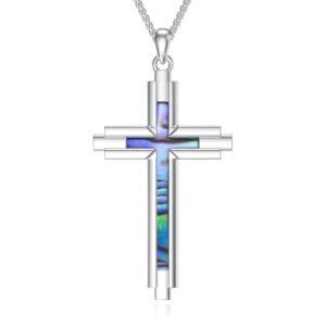 K01-Abalone Shell Cross