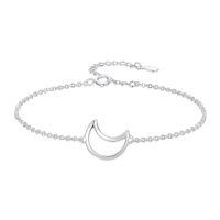 wholesale TOUPOP 925 Sterling Silver Bracelets For Women Adjustable Star Charm Bracelet Elegant Jewelry Christmas Gift For Wife Mom Girlfriend -style_name:Moon Bracelet