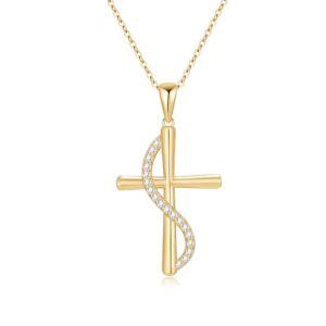 Infinity Cross Necklace-B