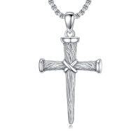 wholesale Cross Necklace 925 Sterling Silver Cross Pendant Christmas Fathers Day Birthday Gifts For Men Gifts For Father Gifts For Dad Brother Husband Son -style_name:B03 Nail Cross I