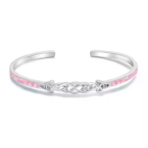 11-Celtic Pink Opal Bracelet