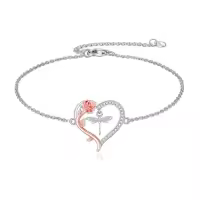 TOUPOP Sterling Silver Cute Animal Bracelet Women's Jewelry Christmas Gift-style_name:Dragonfly