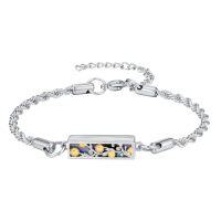 wholesale Urn Bracelet For Ashes 925 Sterling Silver Abalone Shell Tree Of Life/dragonfly/butterfly/sunflower Cremation Jewelry For Ashes Keepsake Pendant Locket Bracelet For Women Mom -style_name:Sunflower