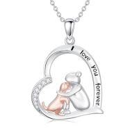 wholesale TOUPOP Veterinarian Gifts For Women 925 Sterling Silver Paw Print Stethoscope Dog Necklace Veterinary Student Jewelry For Women -style_name:Dog Necklace