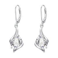 wholesale Birthstone Earrings For Women 925 Sterling Silver Teardrop Dangle Earrings Fine Jewelry Birthday Christmas Gifts For Women Her Wife Girlfriend -color_name:04-April-Synthetic Diamond