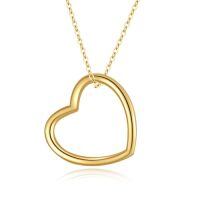 TOUPOP 14k Gold Crystal Y Lariat Necklace with Diamond Heart Celtic Knot-style_name:Heart Necklace-I