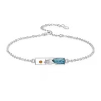 TOUPOP 925 Sterling Silver Mountain Turquoise Mustard Seed Bracelet-style_name:1-Mustard Seed Bracelet