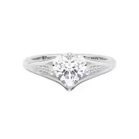 TOUPOP 18K Gold Plated Moissanite Personalized Name Ring-style_name:Promise Ring