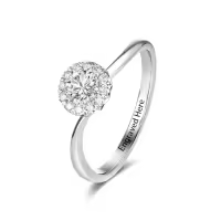 TOUPOP Sterling Silver Moissanite D Color Vvs1 Lab Created Diamond Promise Engagement Wedding Rings Gift-ring_size:7.5,color_name:A Personalized Moissanite Rings