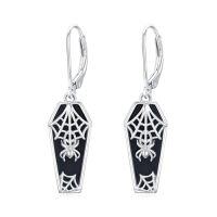 wholesale Coffin/bat/cat/spider/irish Claddagh/music Note Earrings For Women 925 Sterling Silver Dangle Earring Gothic Jewelry Halloween Patricks Day Gifts For Friends Daughter Her -style_name:2-Spider-coffin
