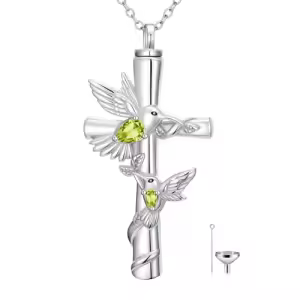 Hummingbird Cross Urn-Aug