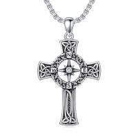 wholesale TOUPOP Christmas Gifts For Wife Compass Necklace Sterling Silver Compass Urn Necklace Cremation Jewelry For Women Wife Girlfriend Mother Sister -style_name:C-Cross