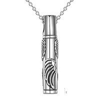 wholesale TOUPOP Sterling Silver Cremation Jewelry For Ashes Cremation Keepsake Memorial Urn Necklace For Ashes For Women -style_name:7-Angle wing