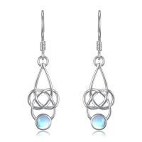 wholesale TOUPOP Celtic Earrings 925 Sterling Silver Celtic Knot Dangle Drop Earrings Irish Vintage Celtic Jewelry Gifts For Women Birthday Anniversary -style_name:Celtic - 01