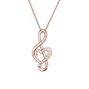 A-White opal musical cross necklace