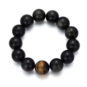 C-Tiger Eye Stone(with Black Obsidian)