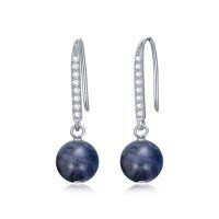wholesale TOUPOP Trendy Dangle Earrings For Women 925 Sterling Silver Stud Earrings For Girls Crystal Jewelry Birthday Christmas Gifts For Mom Daughter Friend -color_name:Iolite Stone