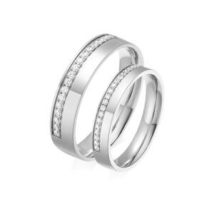 C Wedding Ring Set