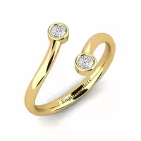 TOUPOP 10k/14k/18k Gold Moissanite Personalized Name Engraved Eternity Wedding Band Ring-style_name:C Moissanite Ring