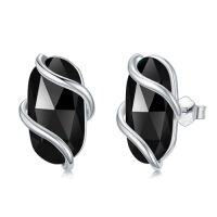 wholesale Earrings For Women 925 Sterling Silver Dainty Gemstone Dangle Drop Earrings Fine Jewelry Birthday Christmas Gifts For Women Her Mom -color_name:Stud-Black Onyx