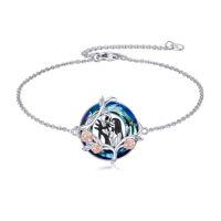 wholesale TOUPOP Nightmare Bracelet Sterling Silver Crystal Jack And Sally Bracelets Skull Jewelry -style_name:Style 4