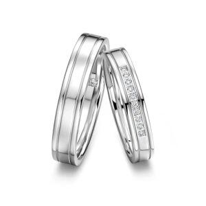 D Wedding Ring Set