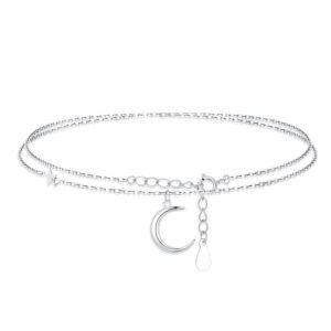 Moon and Star Layer Bracelet