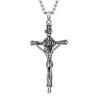 wholesale Stainless Steel Cross/dog Tag/skull/dragon Pendant Necklace Birthday Gifts For Men -style_name:cross Ⅸ