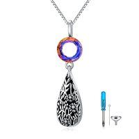 wholesale Gifts For Women 925 Sterling Silver Necklace Pendant Women Jewelry Birthday Christmas Gifts For Sister Daughter Friend -style_name:Sunflower Urn