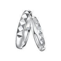 wholesale TOUPOP Customized Moissanite Couples Rings Set For Him And Her 925 Sterling Silver/10k/14k/18k Gold Personalized Wedding Ring For Couples Valentine's Day Christmas Gift For Wife Girlfriend -style_name:A Wedding Ring Set