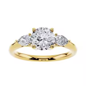 F Moissanite Ring