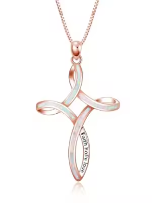 Rose Gold Plated Cross Necklace