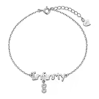 TOUPOP 925 Sterling Silver Sea Turtles Elephant Wave Cross Anklet-style_name:27-Infinity Anklet