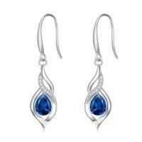 wholesale Infinity Birthstone Earrings For Women 925 Sterling Silver Infinity Love Birthday Jewelry Christmas Gifts For Women Mom Wife Girlfriend -color_name:12-December-Topaz