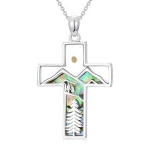 B02-Mustard Seed Cross Necklace